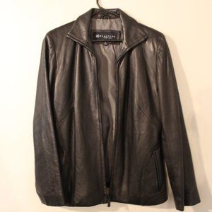 Kenneth Cole Reaction - Men's Black Leather Jacket - Size Medium